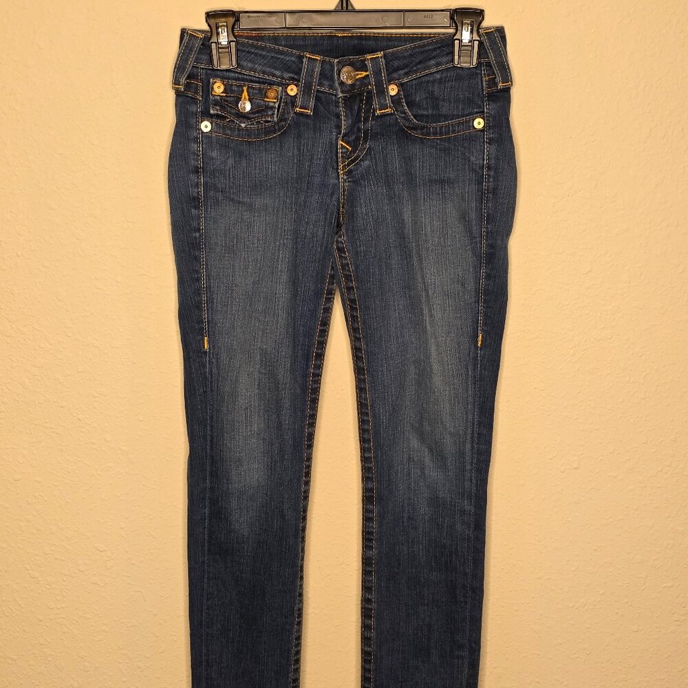 True Religion "Jodie" Women's Denim Skinny Streetwear Jeans, Size 24